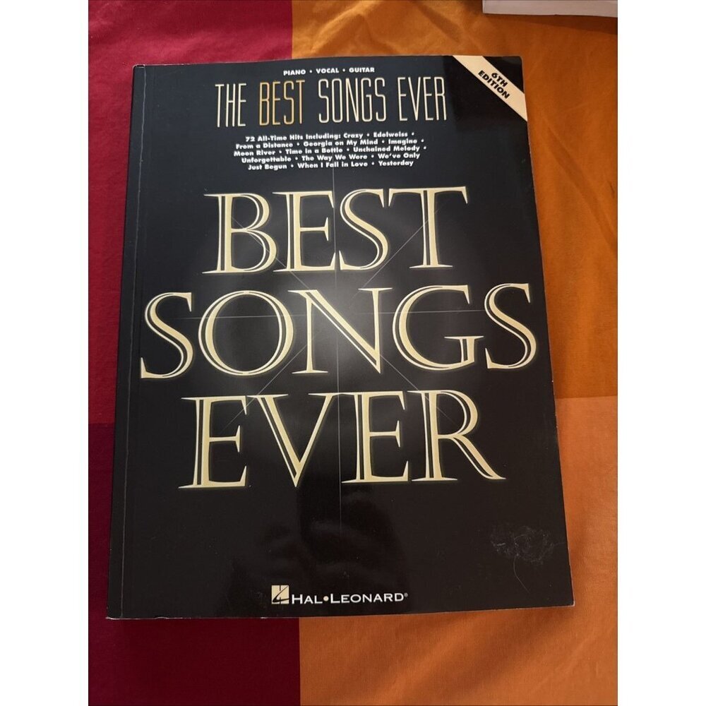 The Best Songs Ever Piano Vocal Guitar sheet music 6th Ed. Hal Leonard. New